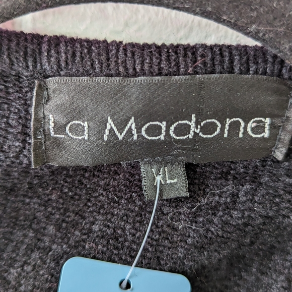 La Madona cardigan sweater size XL women's casual knit vintage - Picture 6 of 6